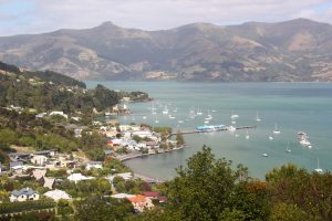 Akaroa is a charming and historical seaside town on Banks Peninsula, South Island, New Zealand
